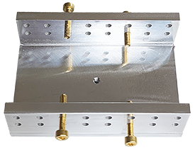 EM-Tec LB96 large bulk SEM sample holder for up to 96 x 52mm, pin